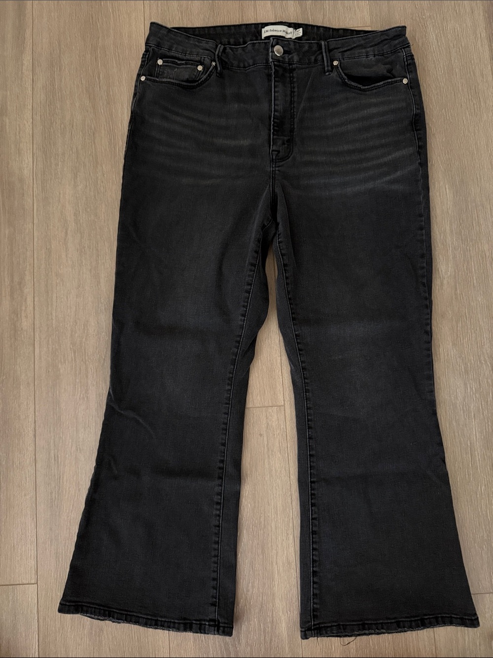 Rebecca Minkoff Women's Flared High Waist Petite Jeans